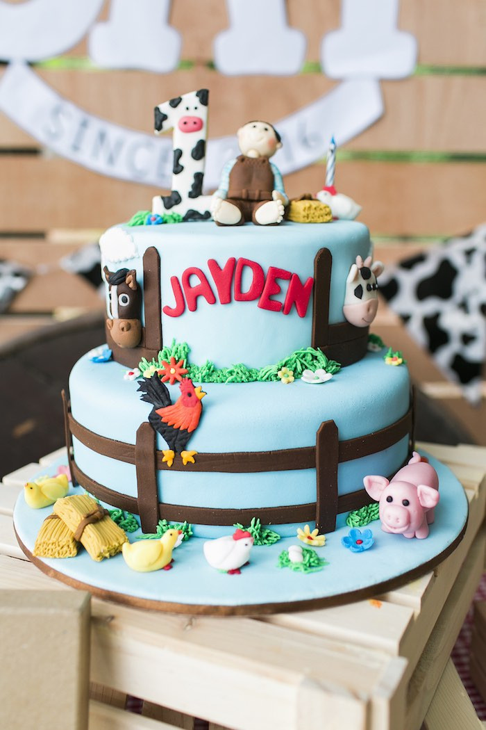 Best ideas about Farm Birthday Cake
. Save or Pin Kara s Party Ideas Down at the Farm Birthday Party Now.