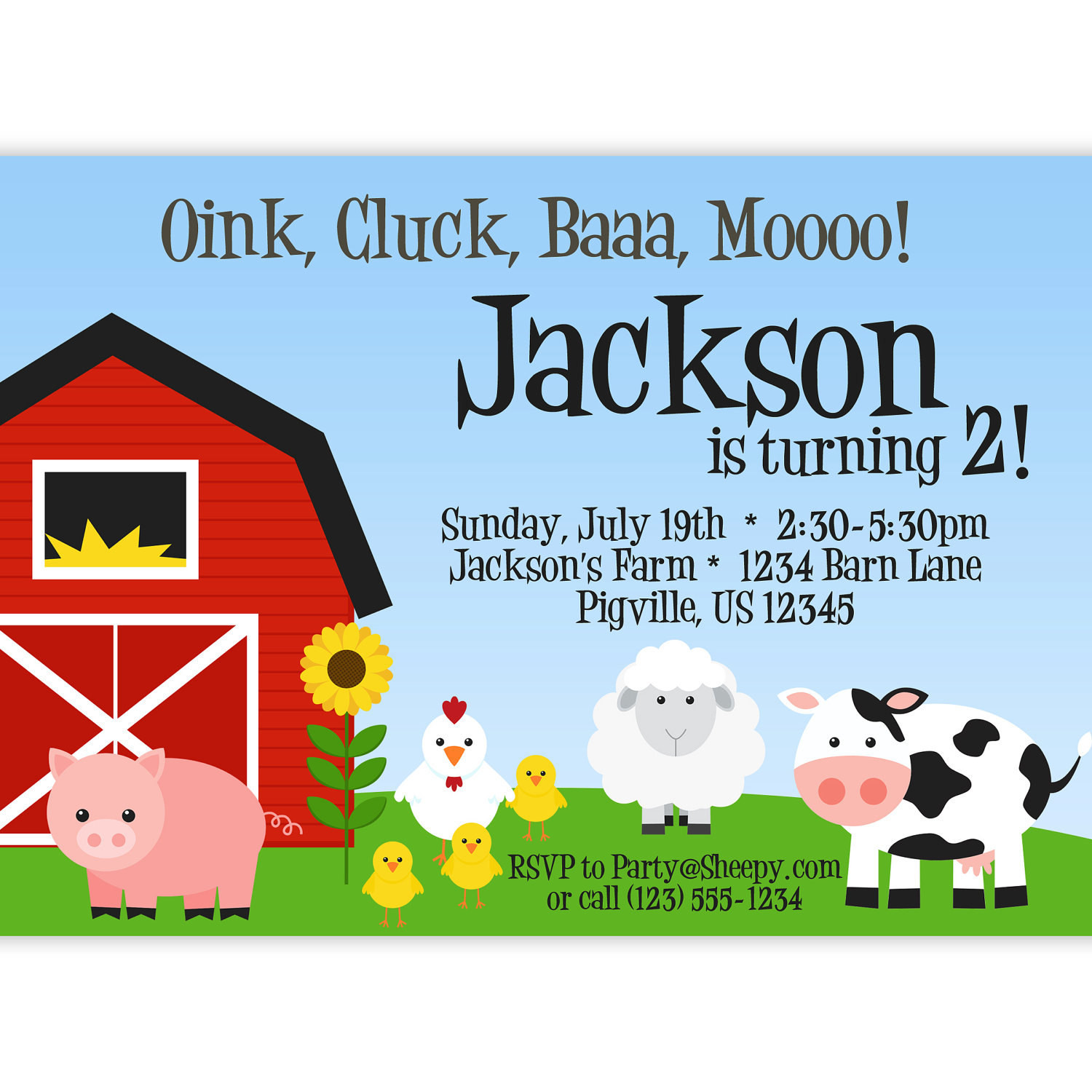 Best ideas about Farm Birthday Invitations
. Save or Pin Farm Invitation Red Barn Farm Animals Pig by PurpleBerryInk Now.