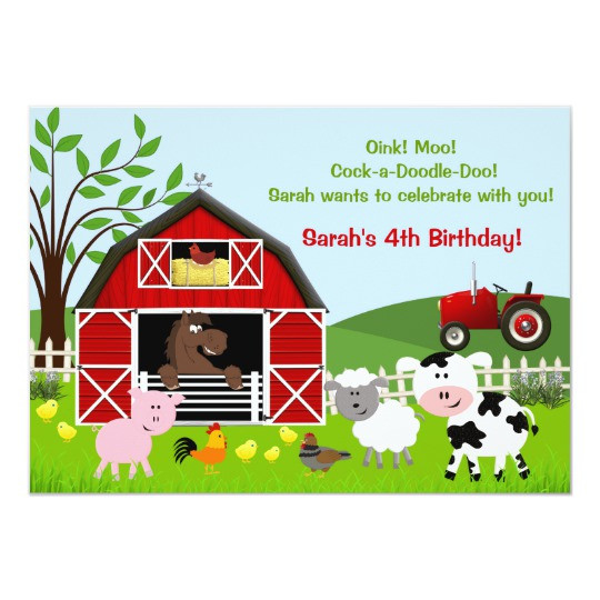 Best ideas about Farm Birthday Invitations
. Save or Pin Barnyard Farm Animals Birthday Party Invitations Now.