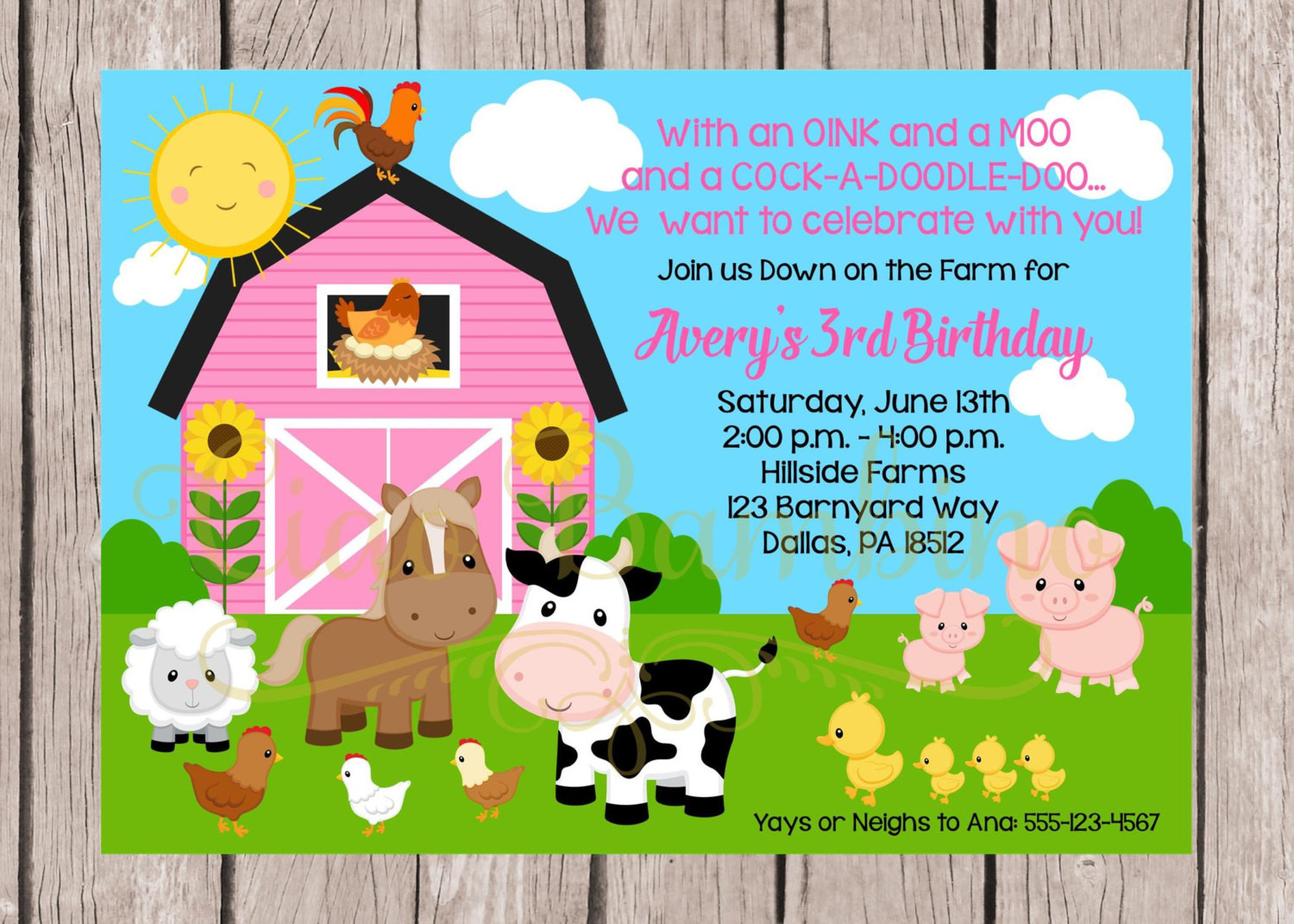 Best ideas about Farm Birthday Invitations
. Save or Pin PRINTABLE Girls Farm Birthday Party Invitation Down on the Now.