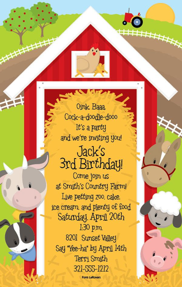 Best ideas about Farm Birthday Invitations
. Save or Pin Farm Party Invitations on Pinterest Now.