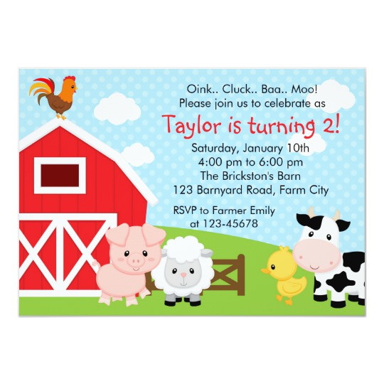 Best ideas about Farm Birthday Invitations
. Save or Pin Farm Birthday Invitation Boy Blue Barnyard Now.