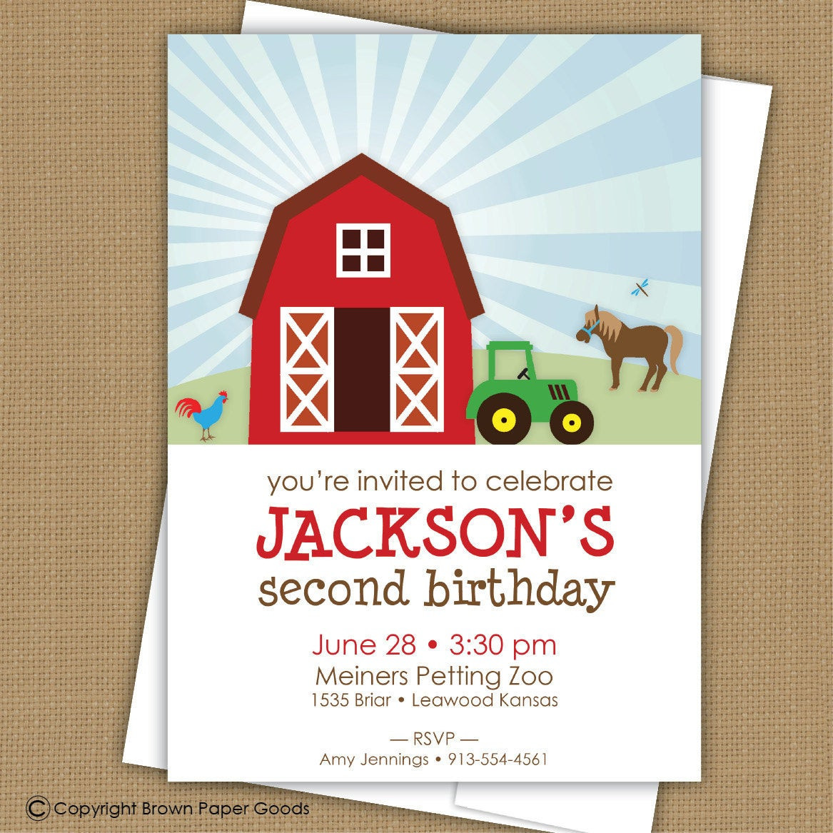 Best ideas about Farm Birthday Invitations
. Save or Pin Farm Birthday Invitation Barnyard Invitation by Now.