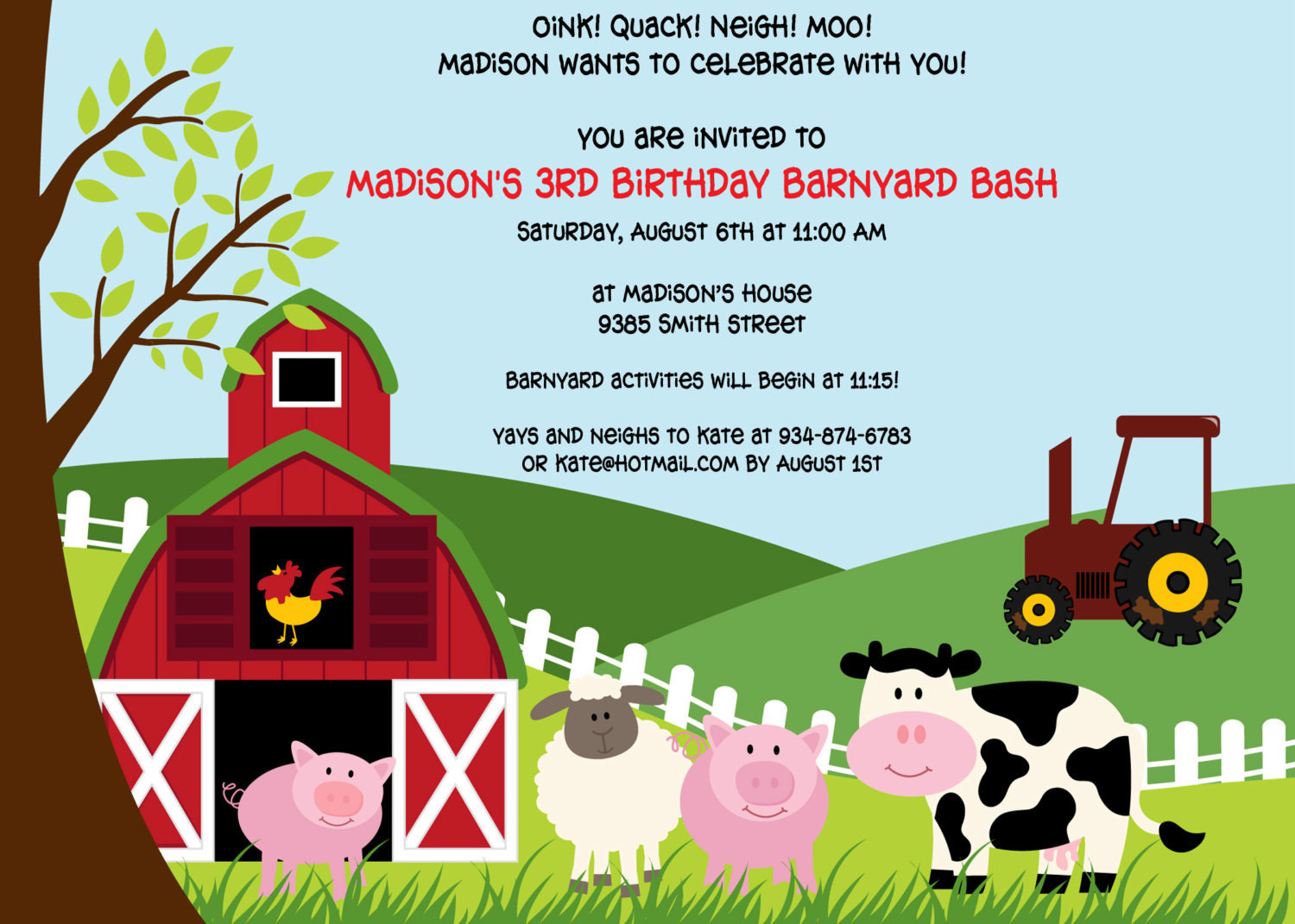 Best ideas about Farm Birthday Invitations
. Save or Pin Printable Farm Animals birthday party invitation by cohenlane Now.