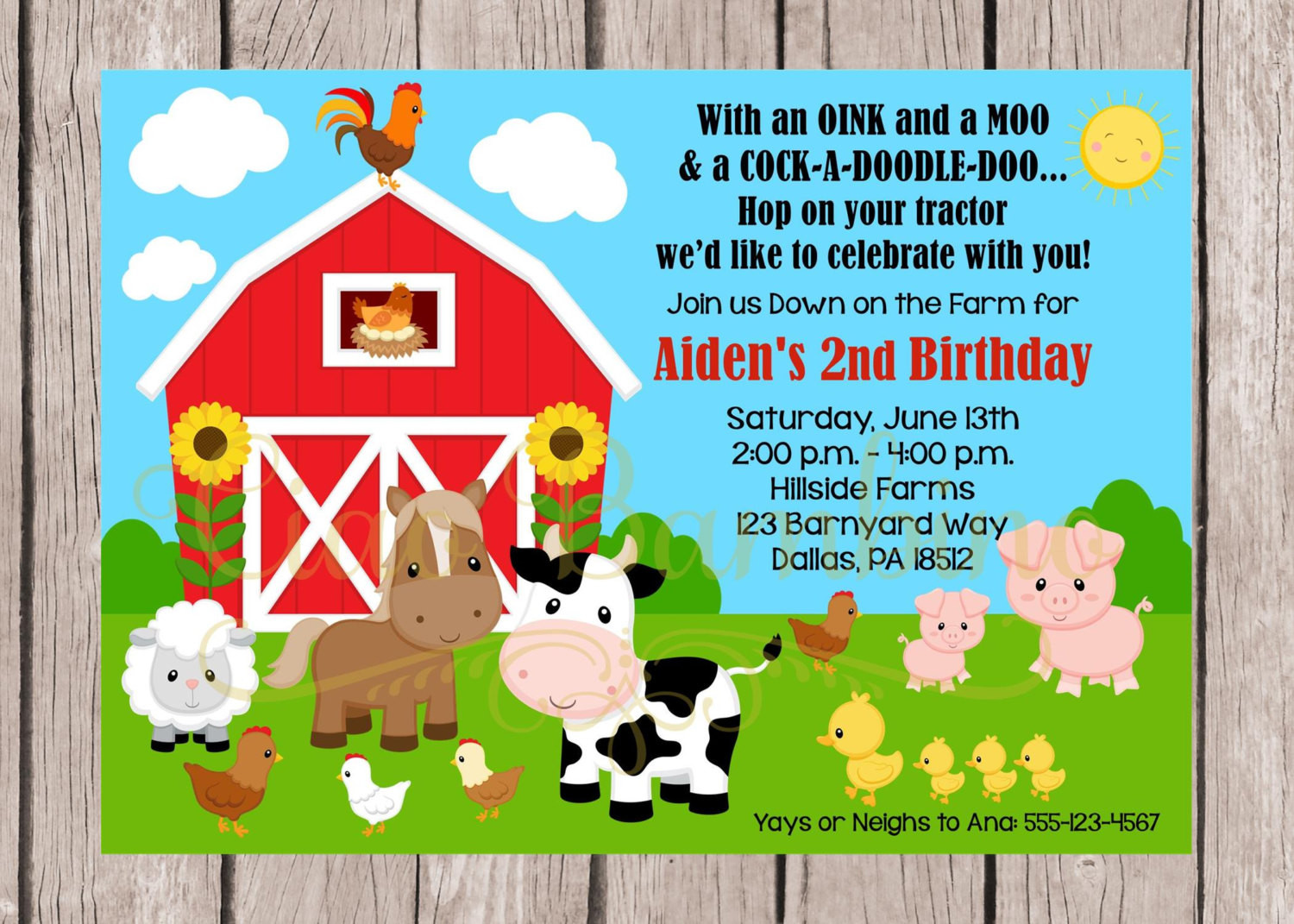 Best ideas about Farm Birthday Invitations
. Save or Pin PRINTABLE Farm Birthday Party Invitation Down on the Farm Now.