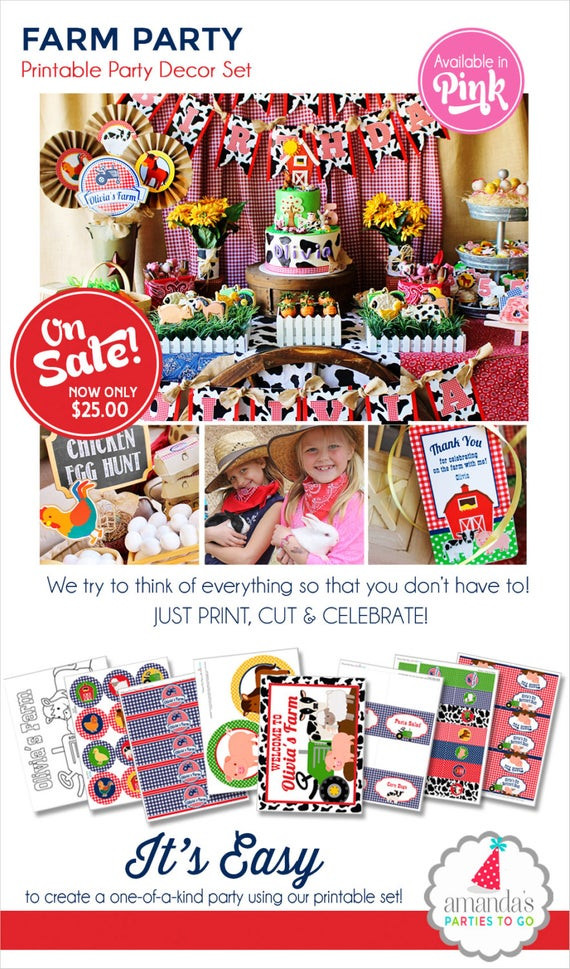 Best ideas about Farm Birthday Party Supplies
. Save or Pin Farm Birthday Party Farm Party Decorations by Now.