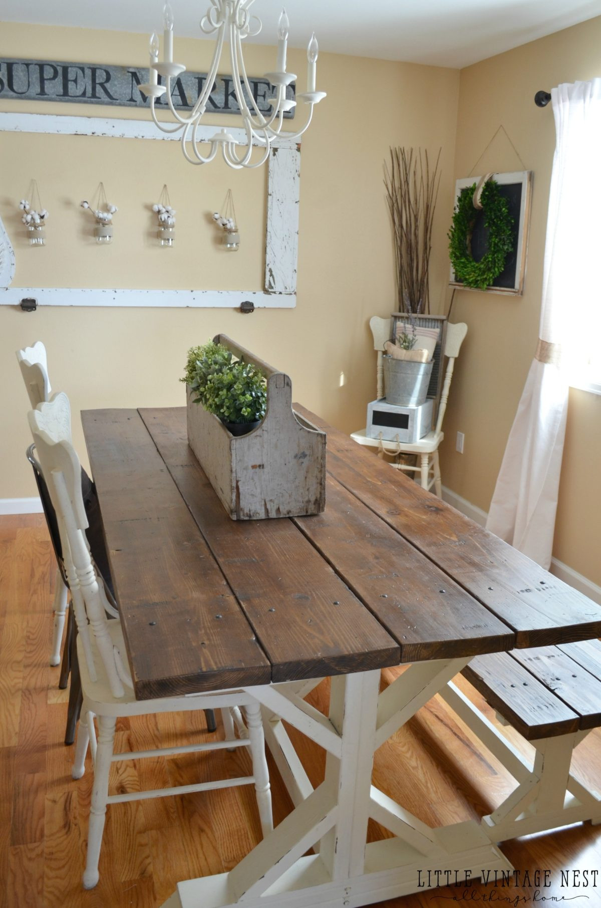 Best ideas about Farm Style Dining Table
. Save or Pin Modern Farmhouse Dining Room Makeover Little Vintage Nest Now.