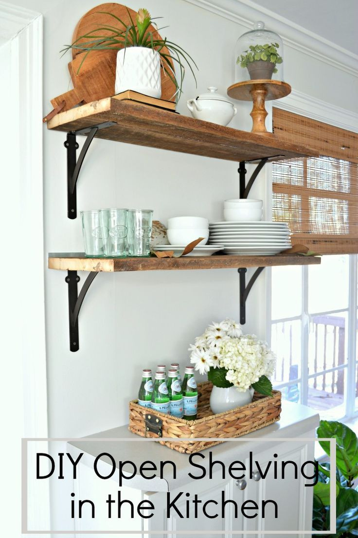 Best ideas about Farmhouse Kitchen Cabinets DIY
. Save or Pin 25 best Diy kitchen shelves ideas on Pinterest Now.