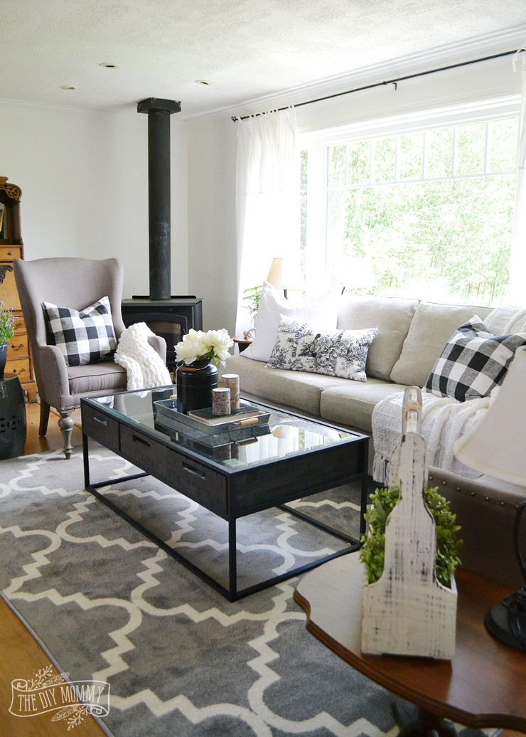 Best ideas about Farmhouse Living Room
. Save or Pin Our Guest Cottage Living Room Neutral Mix and Match Style Now.