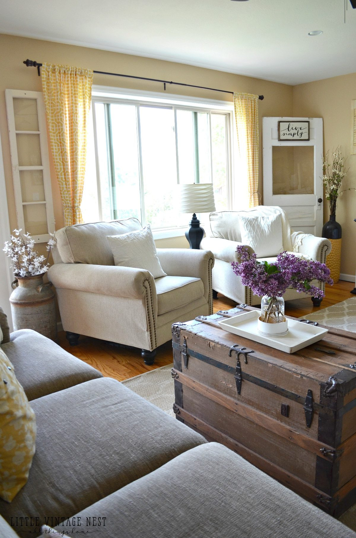 Best ideas about Farmhouse Living Room
. Save or Pin Farmhouse Living Room Summer Refresh Little Vintage Nest Now.