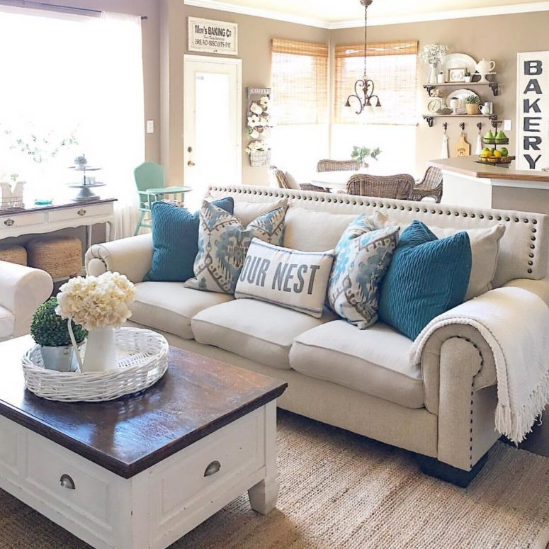 Best ideas about Farmhouse Living Room Furniture
. Save or Pin 45 fy Farmhouse Living Room Designs To Steal DigsDigs Now.