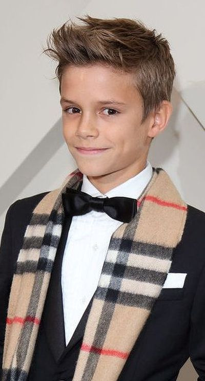 Best ideas about Fashionable Boys Haircuts
. Save or Pin Well dressed young model Romeo Beckham Kids Now.