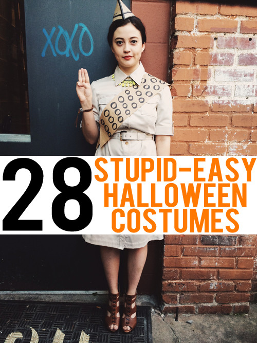 Best ideas about Fast DIY Halloween Costumes
. Save or Pin 28 Stupid Easy Costume Ideas to Make with What You Already Now.