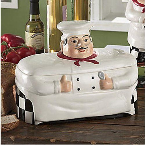 Best ideas about Fat Chef Kitchen Decor
. Save or Pin Bistro Fat Chef Kitchen Decor Cookie Jar Canister Home Now.