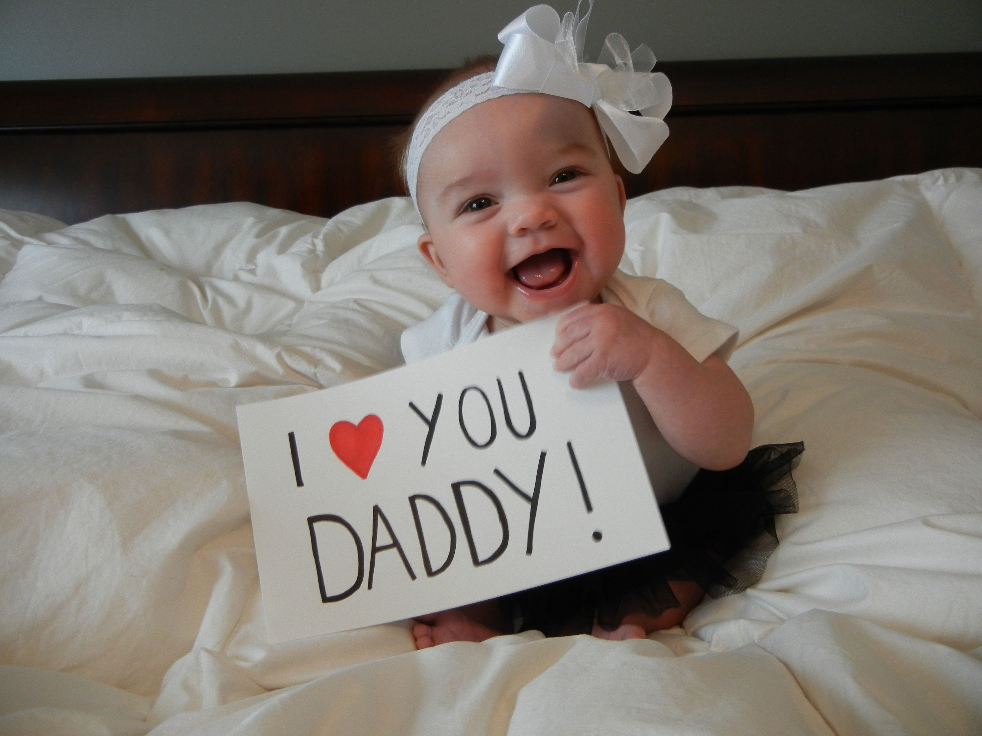 Best ideas about Father Day Gift Ideas From Baby
. Save or Pin "I love you Daddy " What a wonderful Father s Day photo Now.