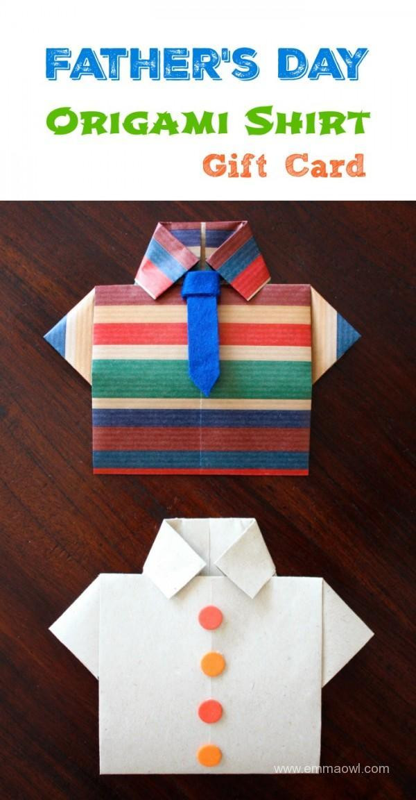 Best ideas about Father'S Day Craft Ideas
. Save or Pin Father s Day Shirt Origami Card PELITABANGSA CA Now.