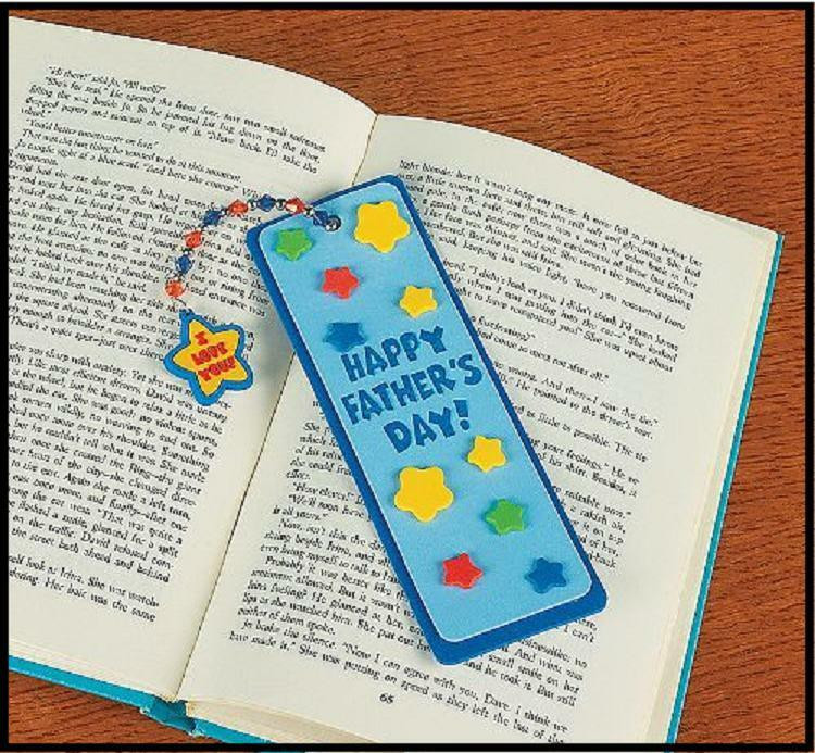 Best ideas about Father'S Day Craft Ideas
. Save or Pin Father s Day Bookmark Charm Craft Kit Dad Kids ABCraft Now.
