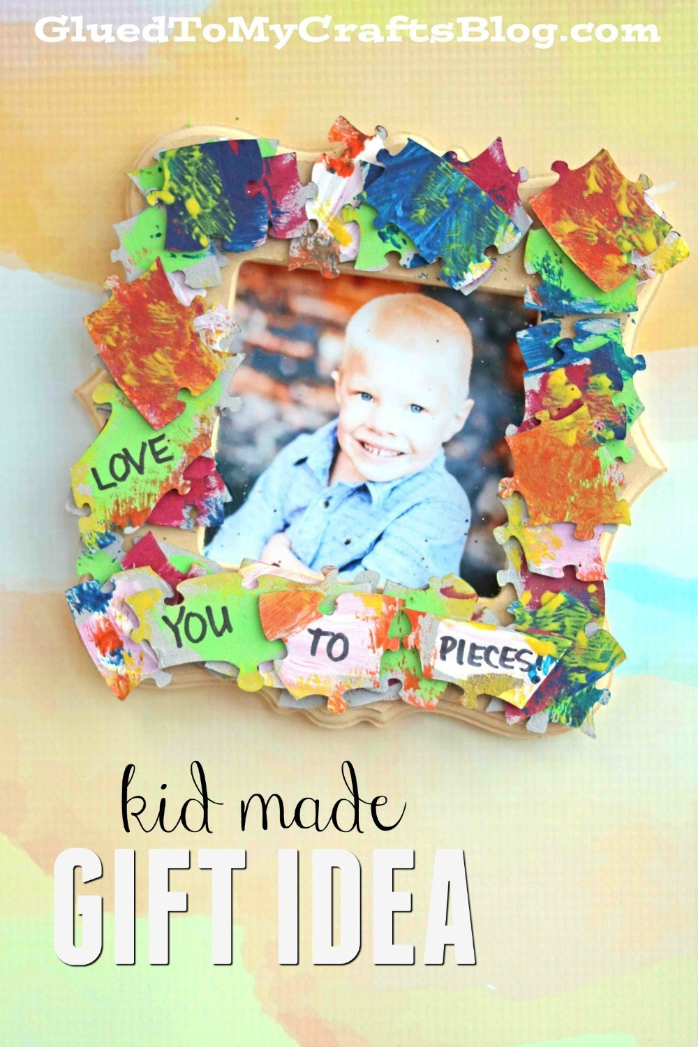 Best ideas about Father'S Day Craft Ideas
. Save or Pin Love You To Pieces Frame Kid Craft Glued To My Crafts Now.
