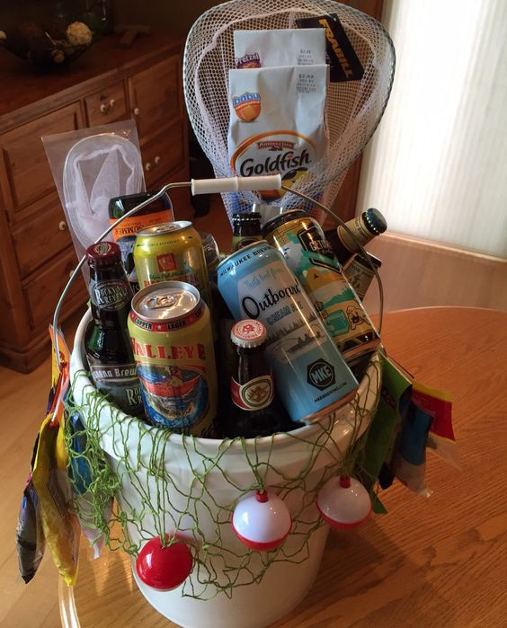 Best ideas about Father'S Day Fishing Gift Ideas
. Save or Pin Beer fishing bucket fill with fishing gear snacks and Now.