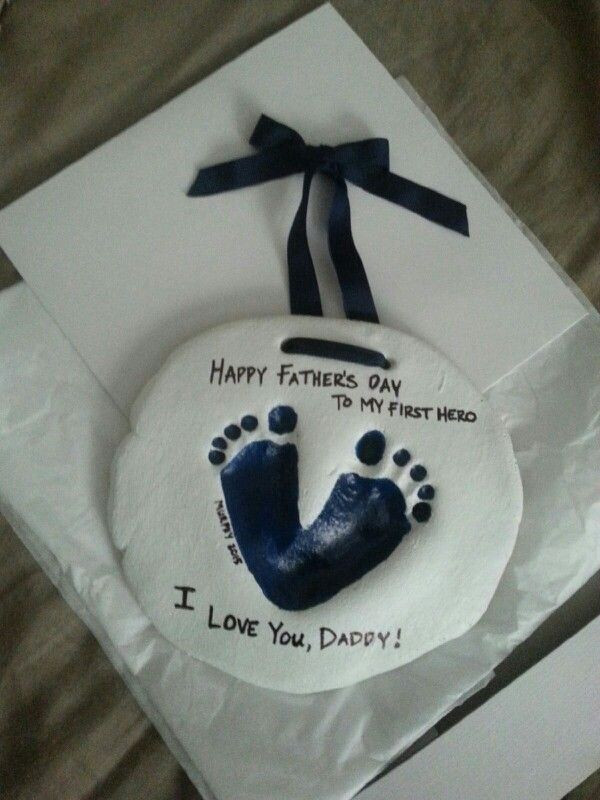 Best ideas about Father'S Day Gift Ideas From Baby
. Save or Pin Matt s first Father s Day t Murphy s footprints made Now.