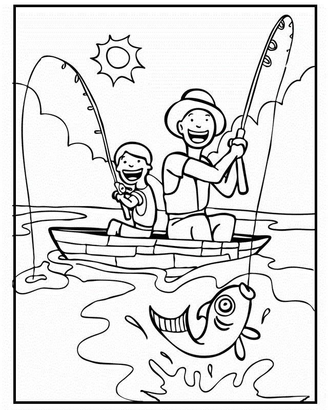 Best ideas about Fathers Day Coloring Pages For Kids
. Save or Pin To her with Dad Fishing Father’s Day coloring picture Now.