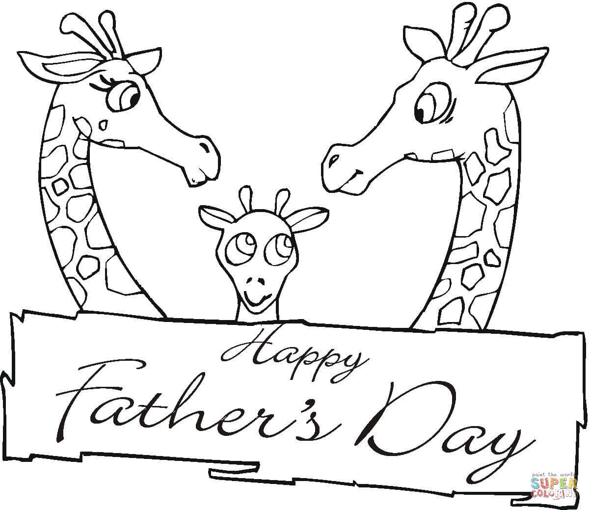 Best ideas about Fathers Day Coloring Pages For Kids
. Save or Pin Giraffes To her Father s Day coloring page Now.