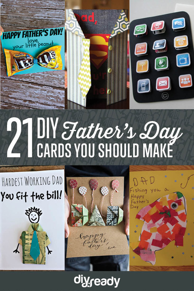 Best ideas about Fathers Day DIY
. Save or Pin 21 DIY Ideas for Father s Day Cards DIY Ready Now.