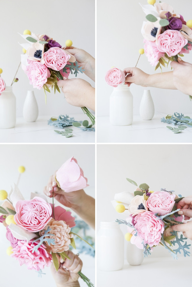 Best ideas about Felt Flowers DIY
. Save or Pin This Wedding Bouquet Is Made Entirely Felt Flowers Now.