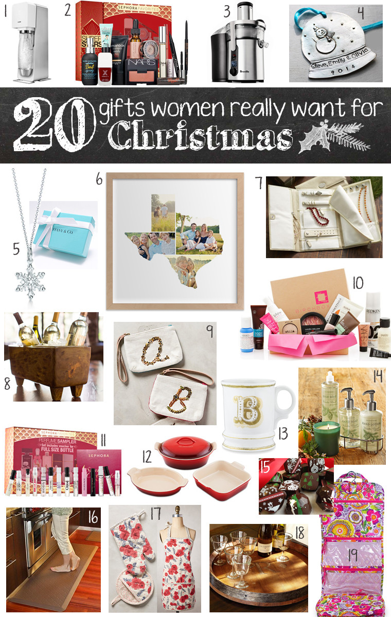 Best ideas about Female Gift Ideas
. Save or Pin 20 Gifts Women Really Want for Christmas Now.