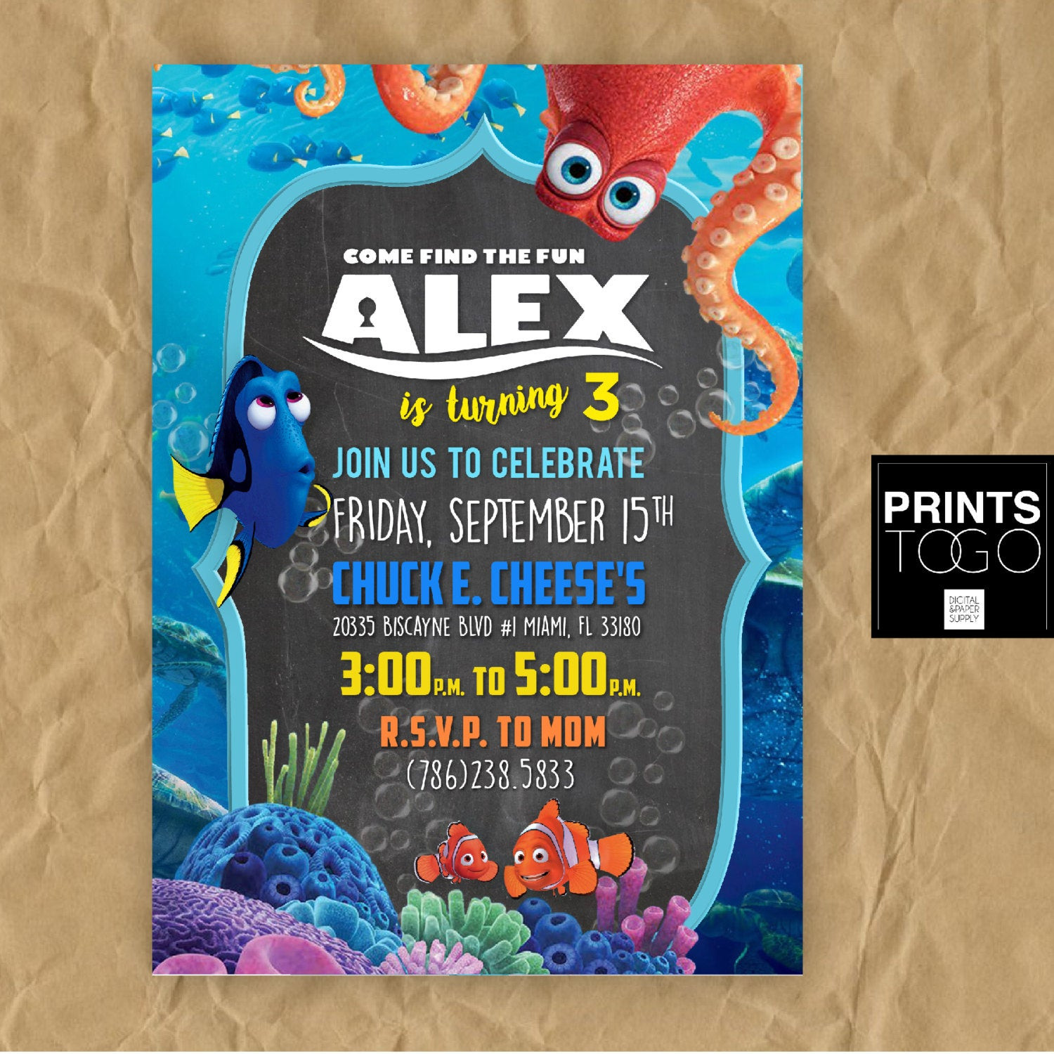 Best ideas about Finding Dory Birthday Invitations
. Save or Pin Finding Dory Birthday Invitation Dory Birthday Party Finding Now.