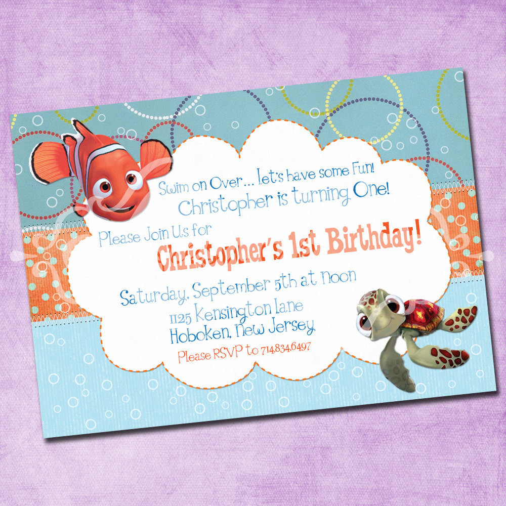 Best ideas about Finding Nemo Birthday Invitations
. Save or Pin Finding Nemo Birthday Invitation Now.