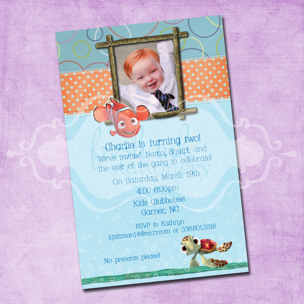 Best ideas about Finding Nemo Birthday Invitations
. Save or Pin Finding Nemo Birthday Invitation Now.