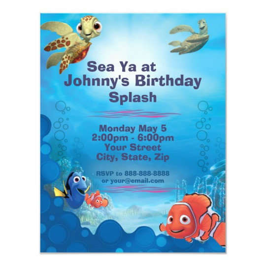 Best ideas about Finding Nemo Birthday Invitations
. Save or Pin Finding Nemo Birthday Invitation Now.