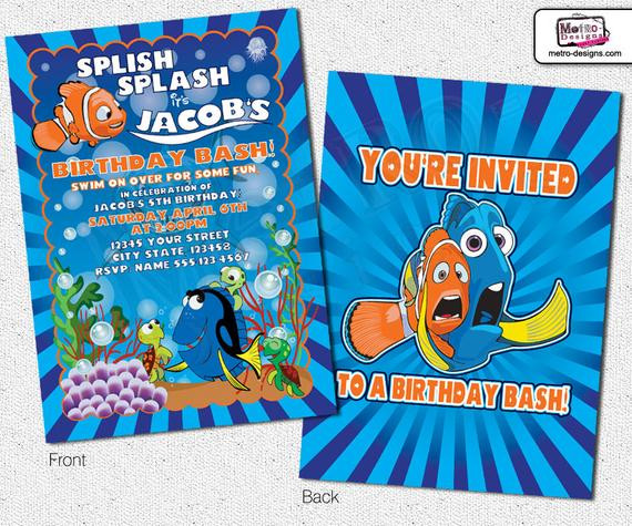 Best ideas about Finding Nemo Birthday Invitations
. Save or Pin Finding Nemo Invitations Nemo Invitations Now.