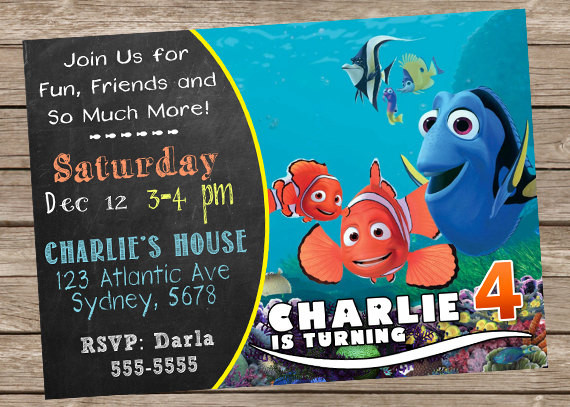 Best ideas about Finding Nemo Birthday Invitations
. Save or Pin Finding Nemo invitation Finding nemo invite finding nemo Now.