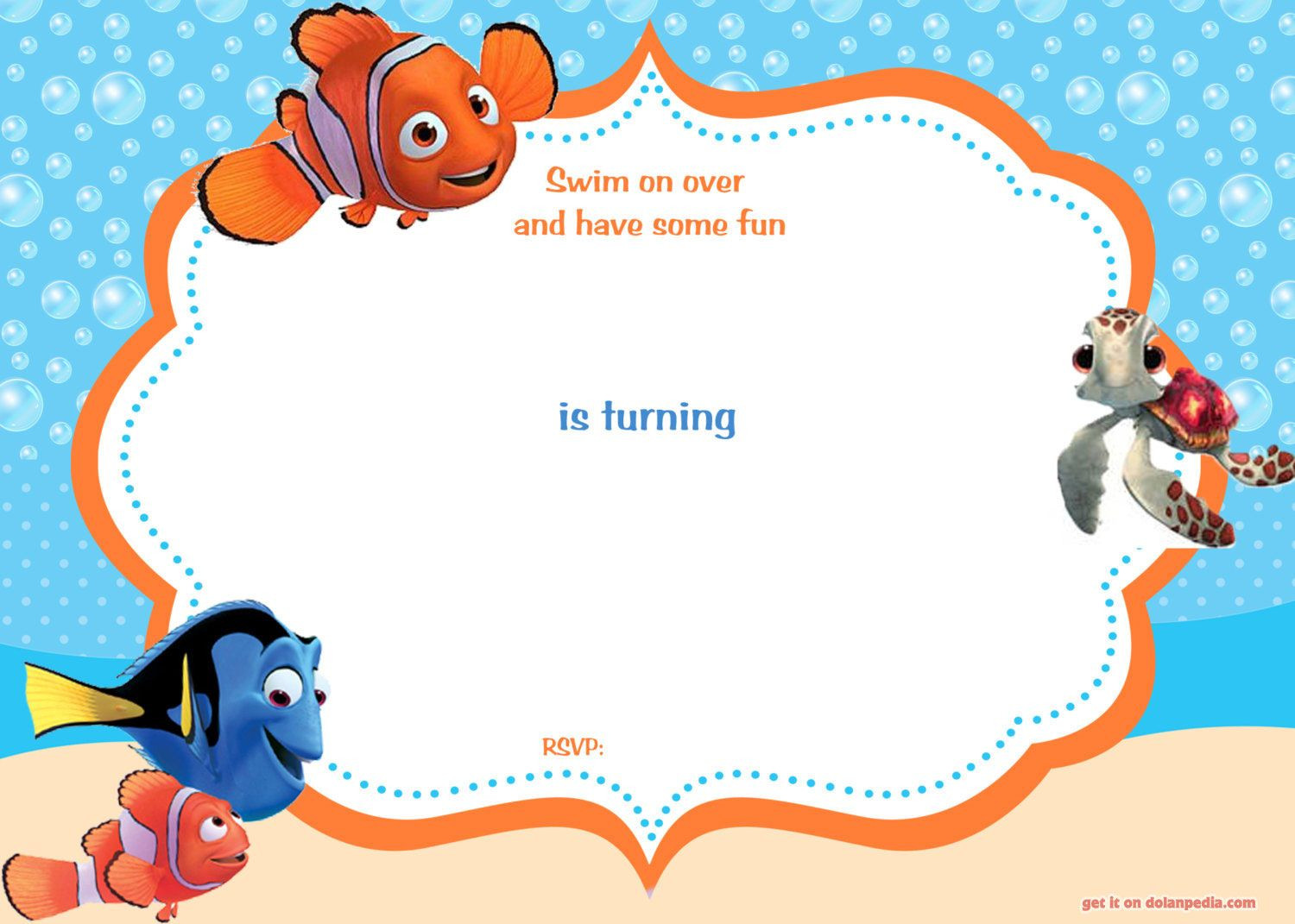 Best ideas about Finding Nemo Birthday Invitations
. Save or Pin Download Now FREE Template Free Printable Finding Nemo Now.