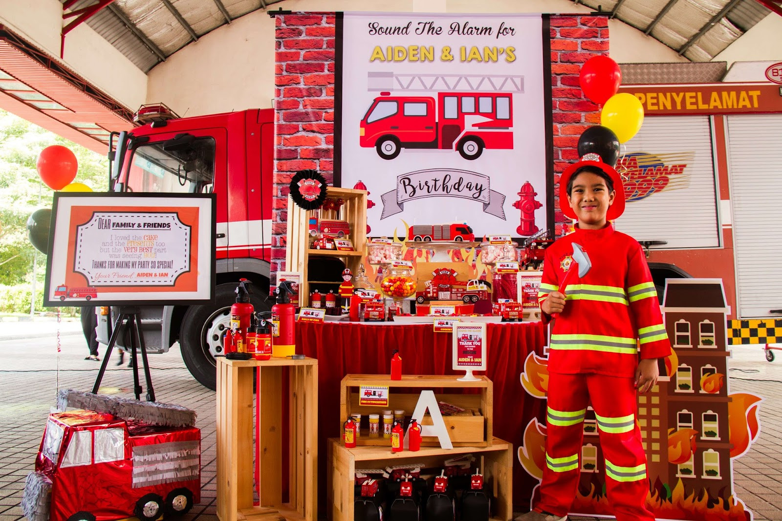 Best ideas about Fire Station Birthday Party
. Save or Pin Lizzie as a Mummy Aiden s Fireman Birthday Party at the Now.