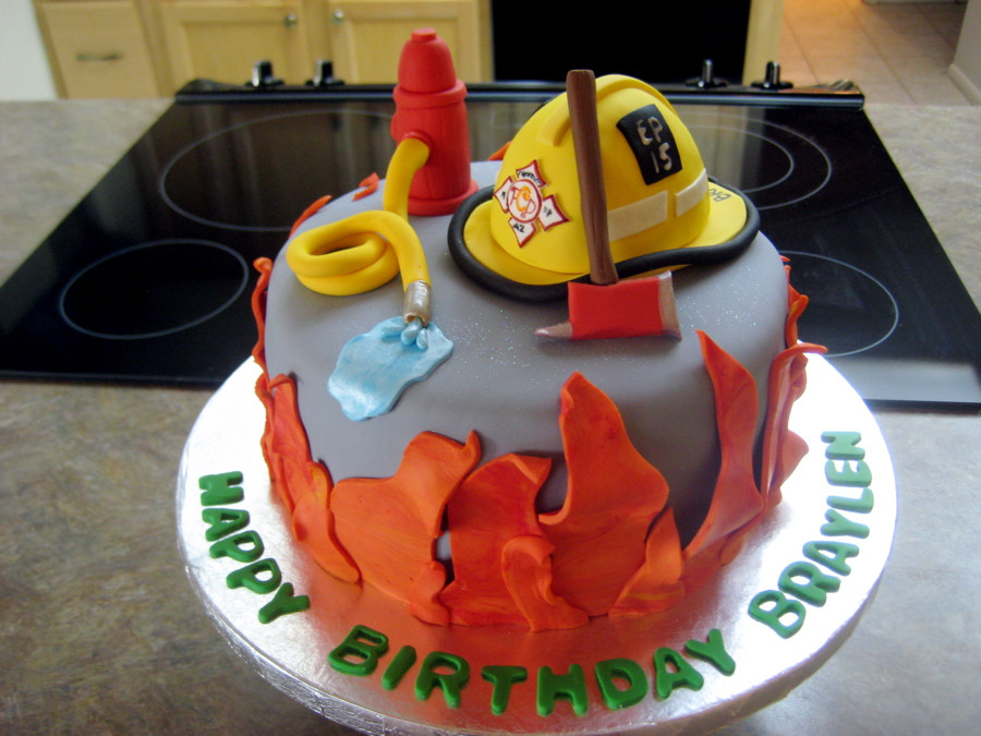 Best ideas about Firefighter Birthday Cake
. Save or Pin Firefighter Cake – Fondant Helmet Ax and Hydrant Now.