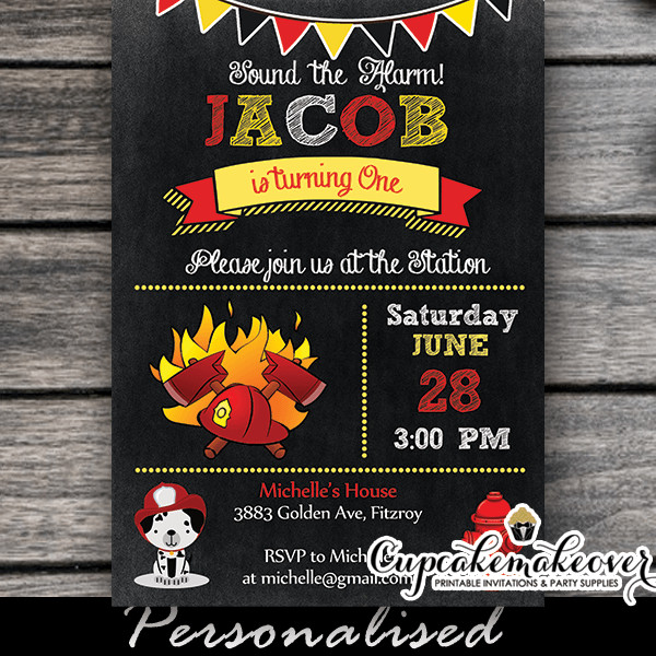 Best ideas about Firefighter Birthday Invitations
. Save or Pin Chalkboard Firefighter Birthday Party Invitation Now.