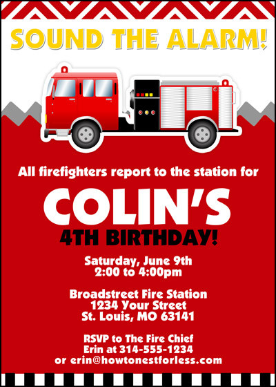 Best ideas about Firefighter Birthday Invitations
. Save or Pin Fire Truck Birthday Party with FREE Printables How to Now.