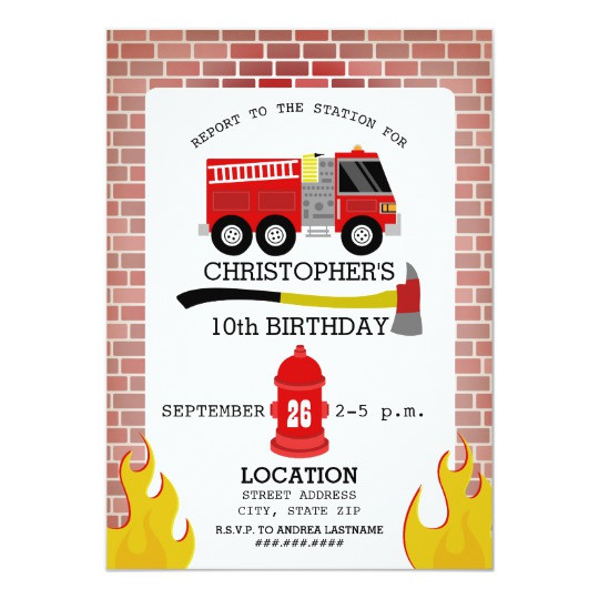 Best ideas about Firefighter Birthday Invitations
. Save or Pin Firefighter Birthday Party Invitation Now.