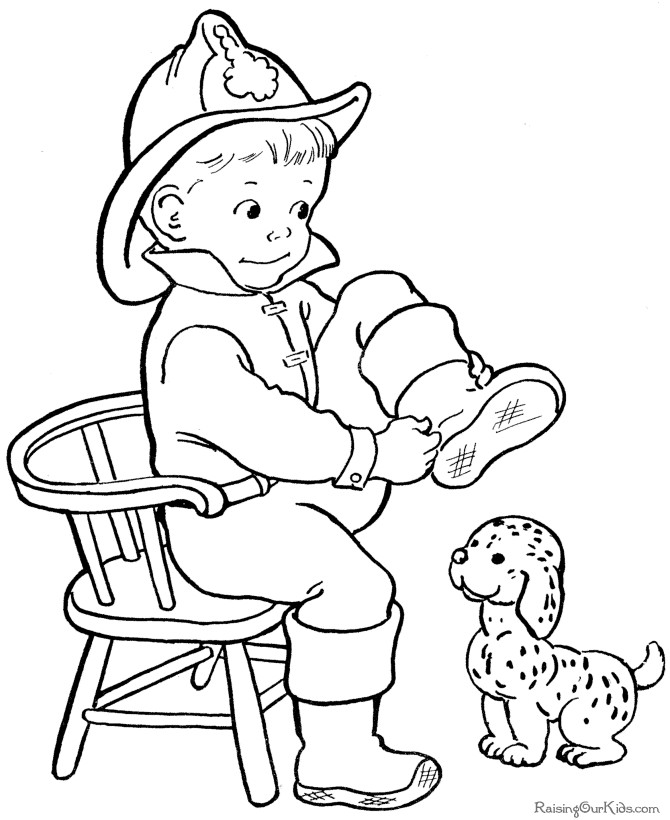 Best ideas about Fireman Coloring Pages For Boys
. Save or Pin Fireman Kids Coloring Home Now.