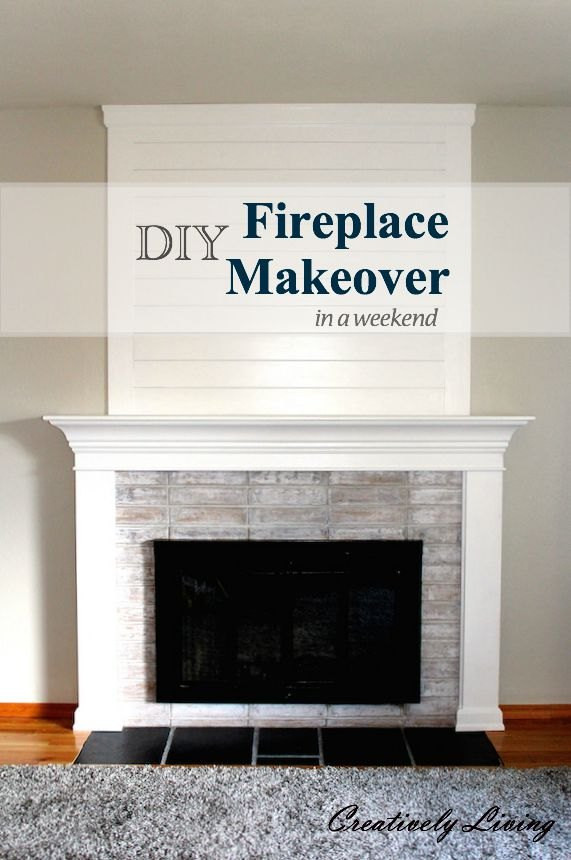 Best ideas about Fireplace Makeover DIY
. Save or Pin DIY Fireplace Makeover e Weekend Under $100 Now.