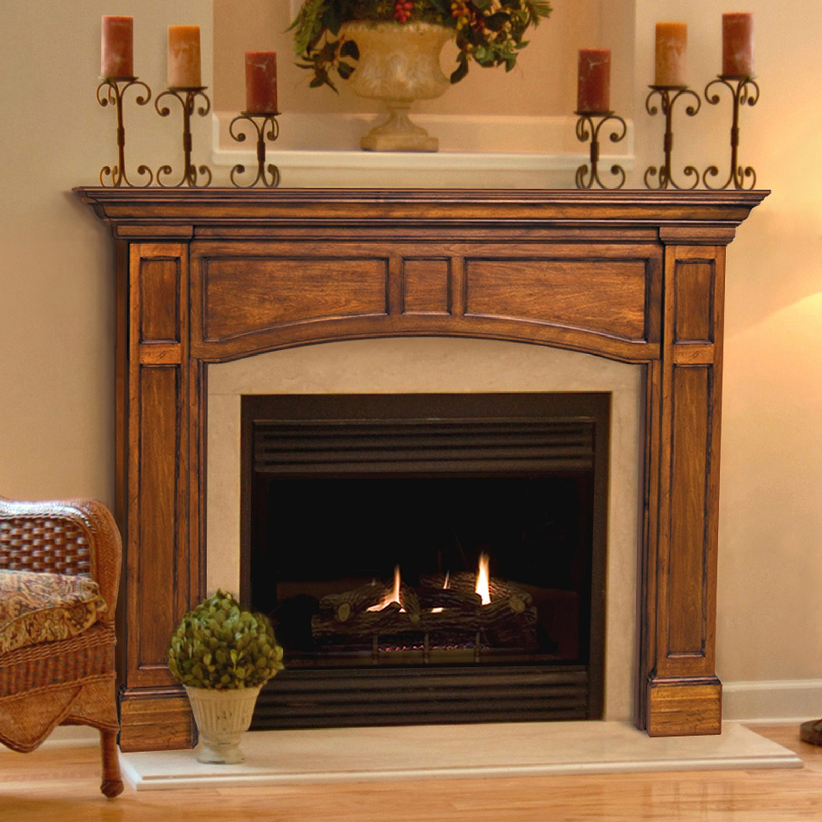 Best ideas about Fireplace Mantel Surround
. Save or Pin Pearl Mantels Vance Wood Fireplace Mantel Surround Now.