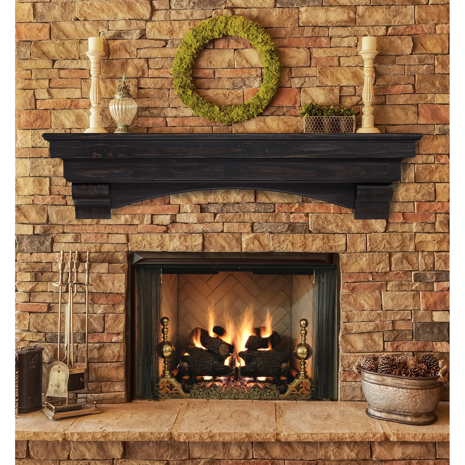 Best ideas about Fireplace Mantel Surround
. Save or Pin Pearl Mantels Celeste Fireplace Mantel Shelf Now.