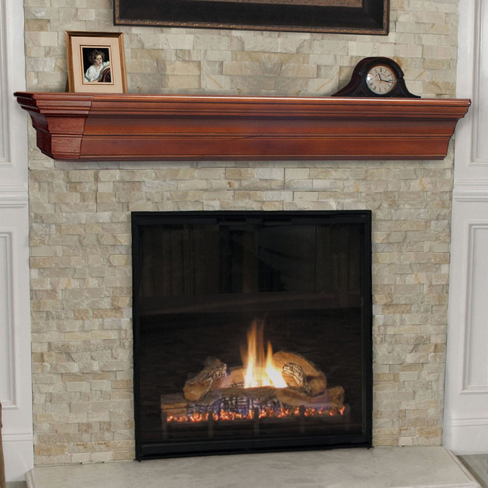 Best ideas about Fireplace Mantel Surrounds
. Save or Pin Pearl Mantels Lindon Traditional Fireplace Mantel Shelf Now.