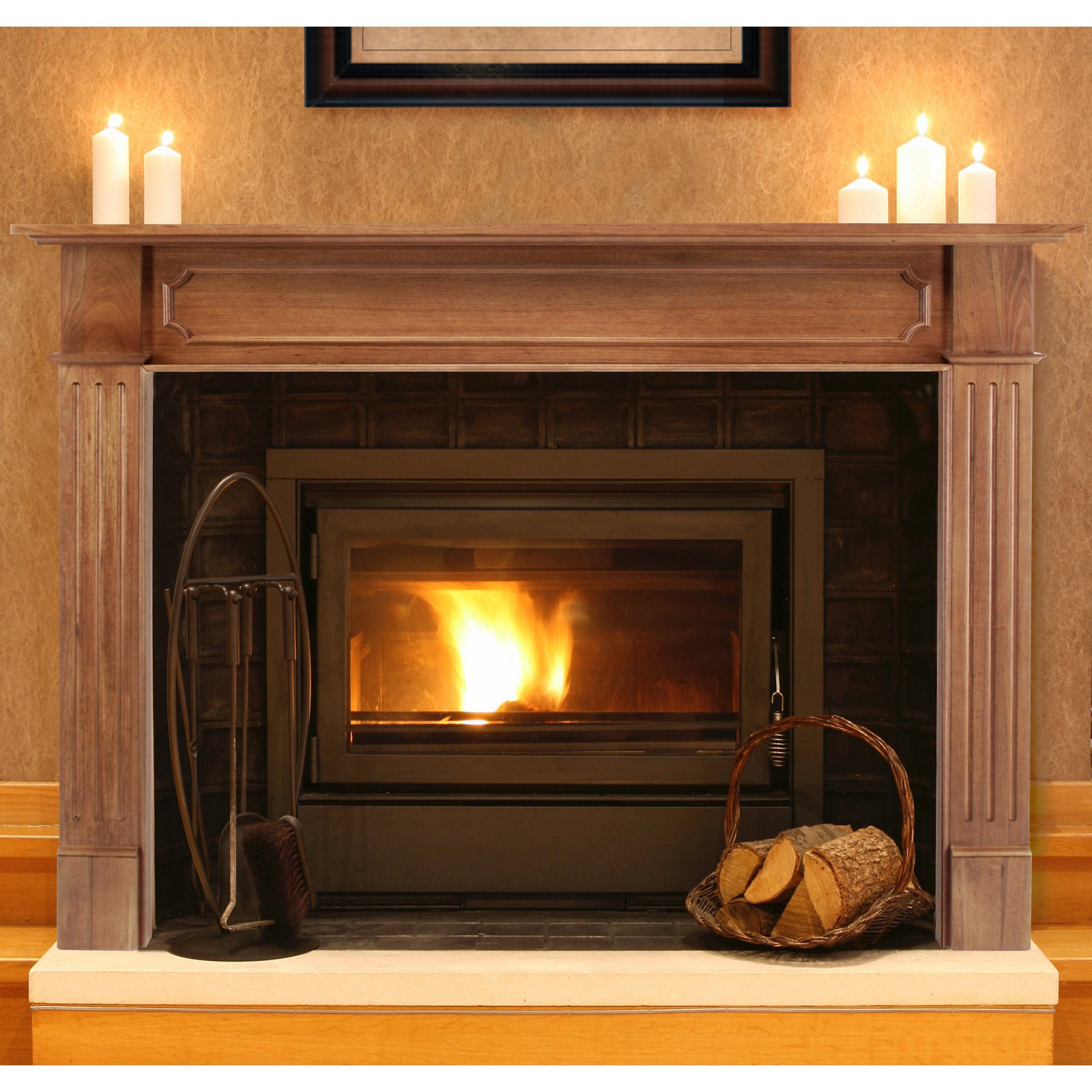 Best ideas about Fireplace Mantel Surrounds
. Save or Pin Pearl Mantels Alamo Wood Fireplace Mantel Surround Now.