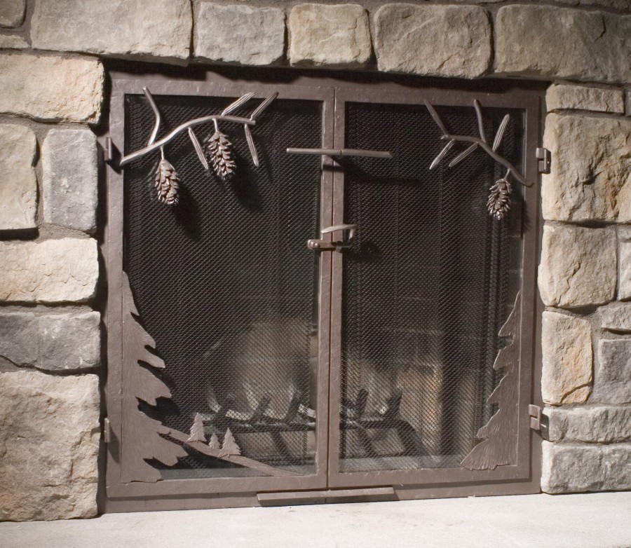 Best ideas about Fireplace Screen Doors
. Save or Pin Custom Wrought Iron Fireplace Screens Fireplace Surrounds Now.