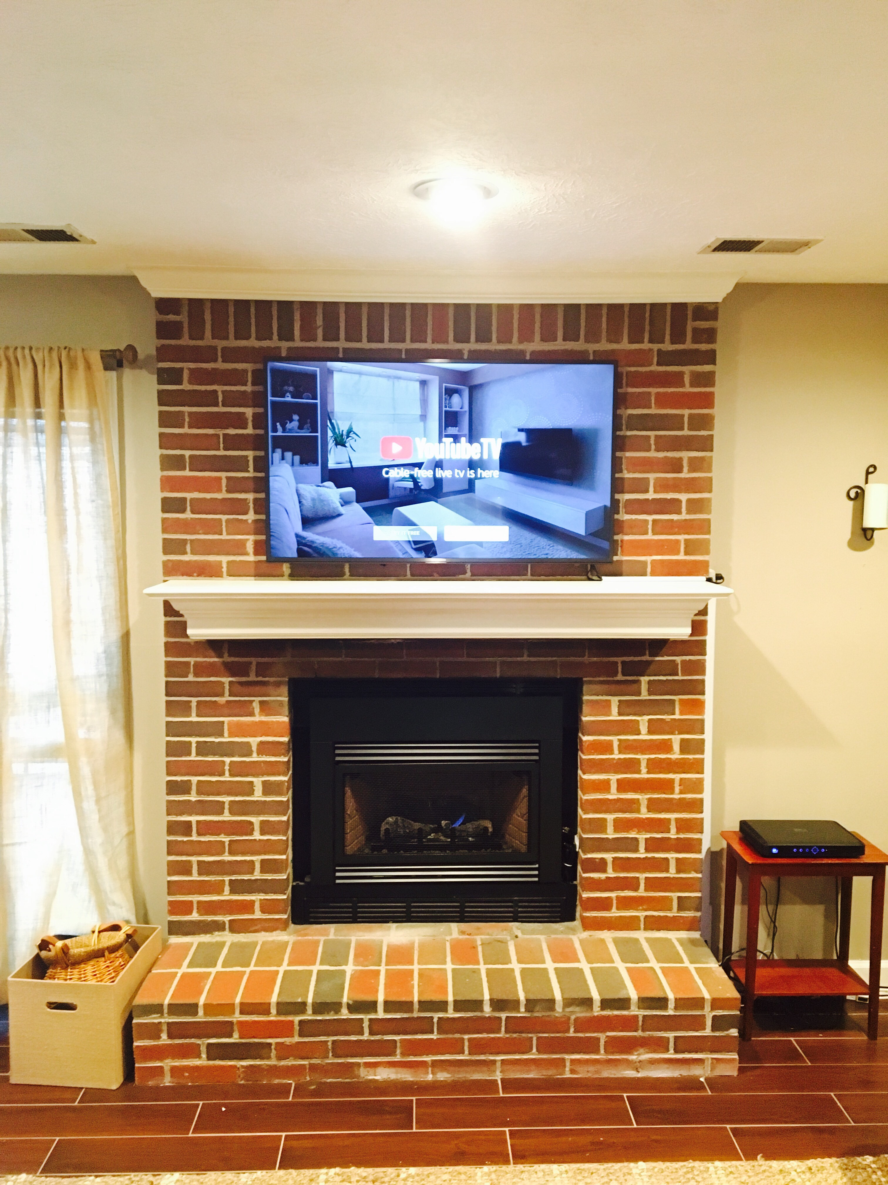 Best ideas about Fireplace Tv Mount
. Save or Pin TV Mounted on a Brick Fireplace in Lexington Kentucky Now.