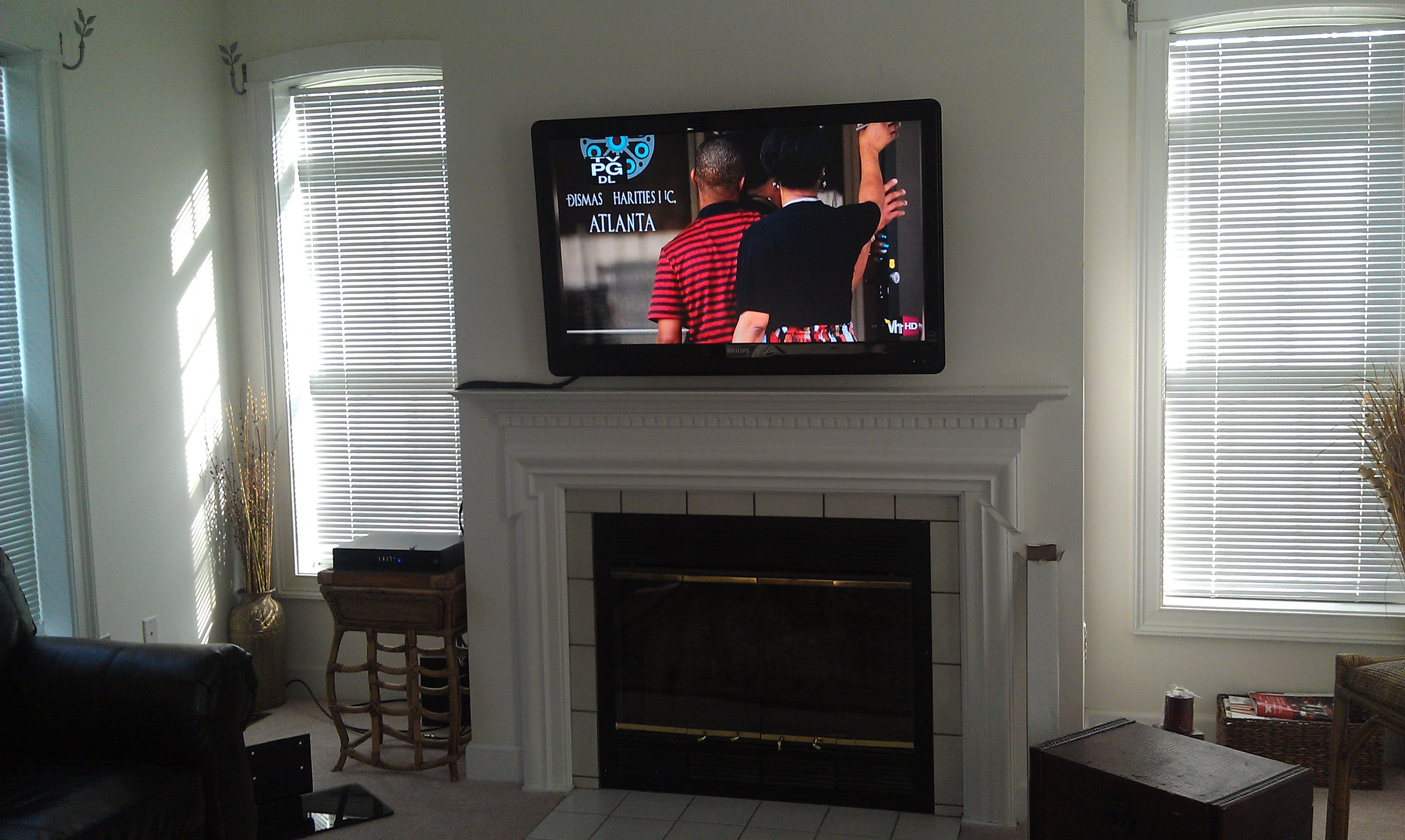 Best ideas about Fireplace Tv Mount
. Save or Pin Mounting Tv Fireplace Hiding Wires marketsload Now.